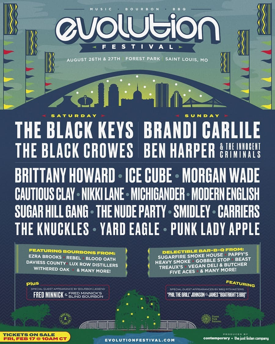 Evolution Festival: The Black Keys, The Black Crowes, Brandi Carlile & Ice Cube - 2 Day Pass at Morgan Wade Tickets